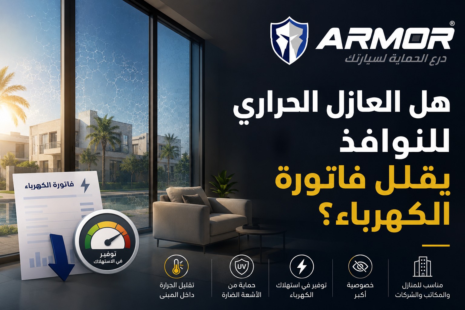 هل تقلل أفلام النوافذ تكلفة الطاقة؟